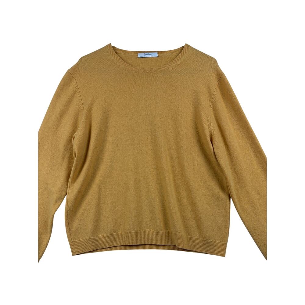 Neiman Marcus Mustard Yellow Cashmere Sweater – Cozy Luxe Essential (M/L)